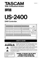 Tascam US-2400 - Owners Manual 